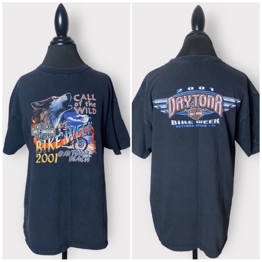 VTG HARLEY DAVIDSON HOLOUBEK BIKE WEEK TEE - Picture 1 of 10